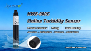 نظرة عامة على مستشعر التعكر عبر الإنترنت KWS-960C، وقراءة الأسلاك والبيانات