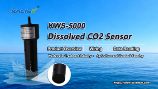 KWS-5000 أسلاك مستشعر ثاني أكسيد الكربون وقراءة البيانات
