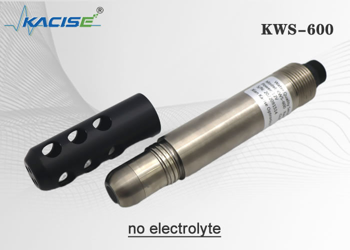 KWS-600 جهاز استشعار الأكسجين المذاب بالفلوريسانس عبر الإنترنت بدون غشاء بدون مادة كهربائية RS485 Modbus Output و IP68 مقاوم للماء