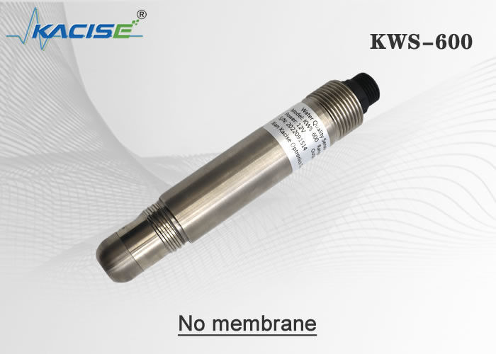 KWS-600 جهاز استشعار الأكسجين المذاب بالفلوريسانس عبر الإنترنت بدون غشاء بدون مادة كهربائية RS485 Modbus Output و IP68 مقاوم للماء