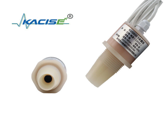 RS485 الناتج 5M نطاق الكشف PVDF مقياس مستوى المياه بالموجات فوق الصوتية لمصانع تجهيز الأغذية
