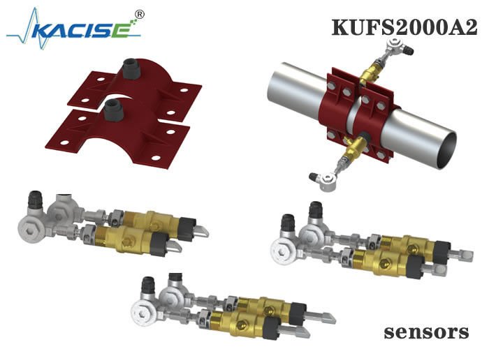 KUFS2000A2 مقياس تدفق بالموجات فوق الصوتية للأنابيب DN50-DN6000 مع قياس ثنائي الاتجاه وواجهة RS485 MODBUS