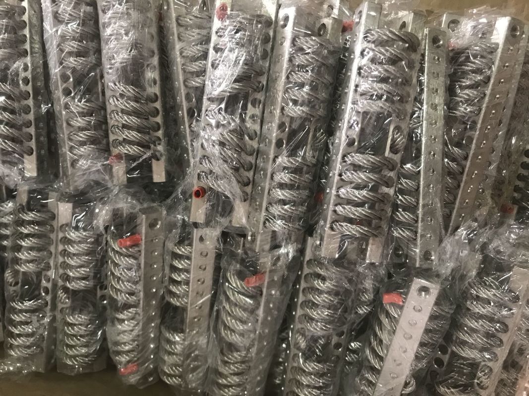 عازل الحبل السلكي المدمج من الفولاذ المقاوم للصدأ مع تردد طبيعي 7Hz-15Hz لاستيعاب الصدمات وعزل الاهتزازات