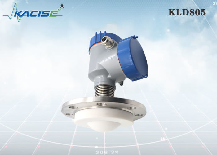 مستشعر مستوى الرادار KLD805 80 جيجا هرتز مع تصحيح أخطاء LCD وهوائي PTFE لقياس السائل المسببة للتآكل