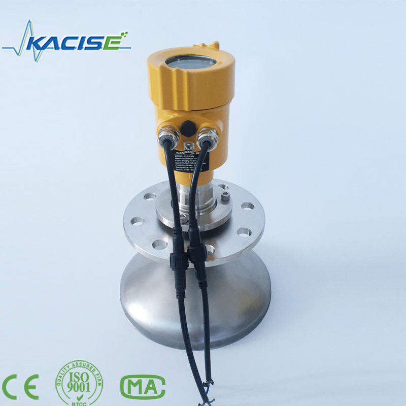 KLD-2604 جهاز إرسال مستوى رادار 26GHz مع نطاق قياس 80m ومخرج 4-20mA / HART لقياس مستوى المواد الصلبة