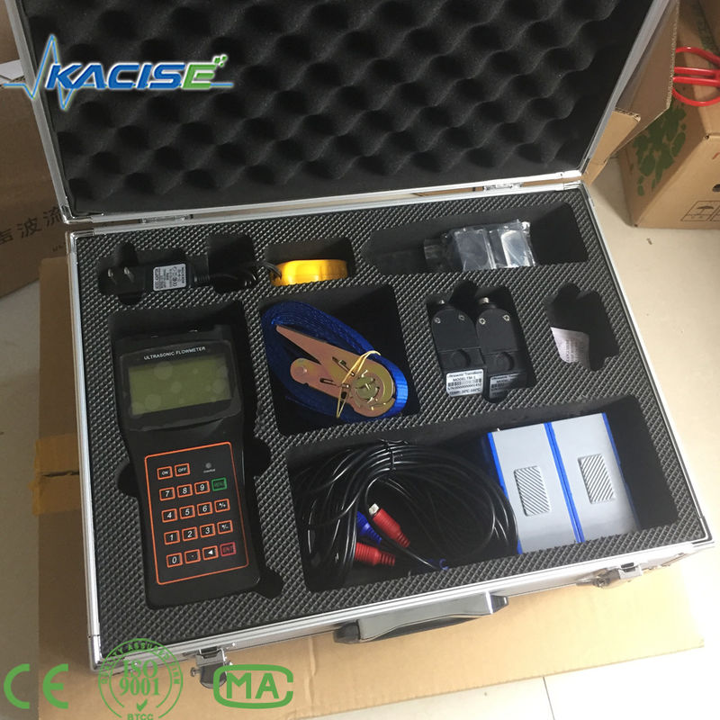 مقياس تدفق بالموجات فوق الصوتية محمول فعال من حيث التكلفة بدقة 1%، نطاق DN15-DN6000، وقياس عدم الاتصال