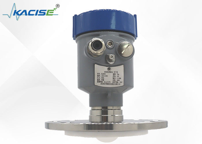 مقياس مستوى رادار مضاد للتآكل KLD803 PTFE مع بقعة عمياء صغيرة وتردد 80GHz لقياس مستوى دقيق