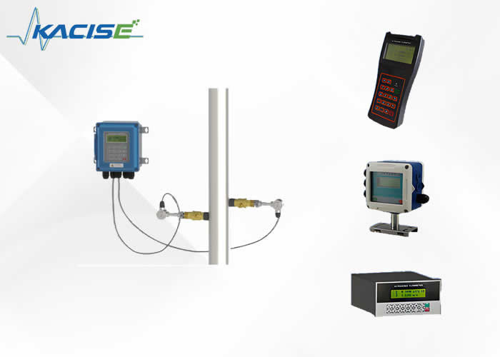 مشبك بالموجات فوق الصوتية على مقياس التدفق مع قياس غير جراحي لأنابيب DN32~6000 وRS485 Modbus
