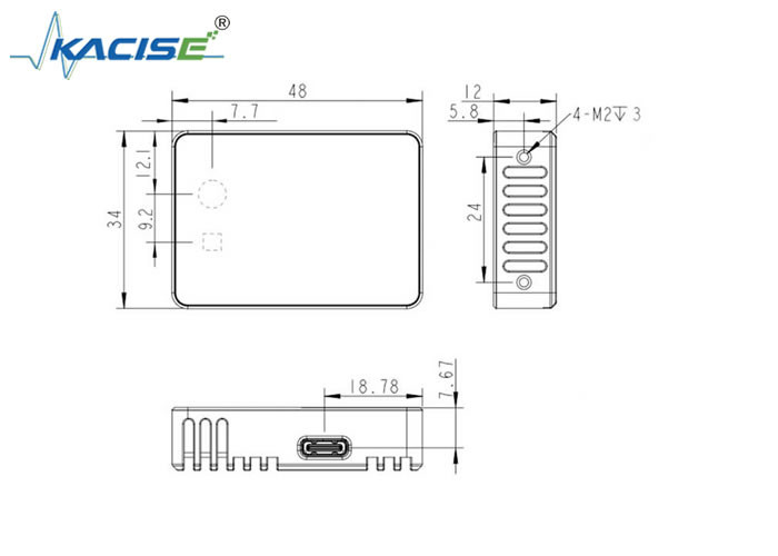 KL3A-05U 3D نظام تشغيل Lidar ROS للحالة الصلبة وطول موجة VCSEL 940nm للتطبيقات