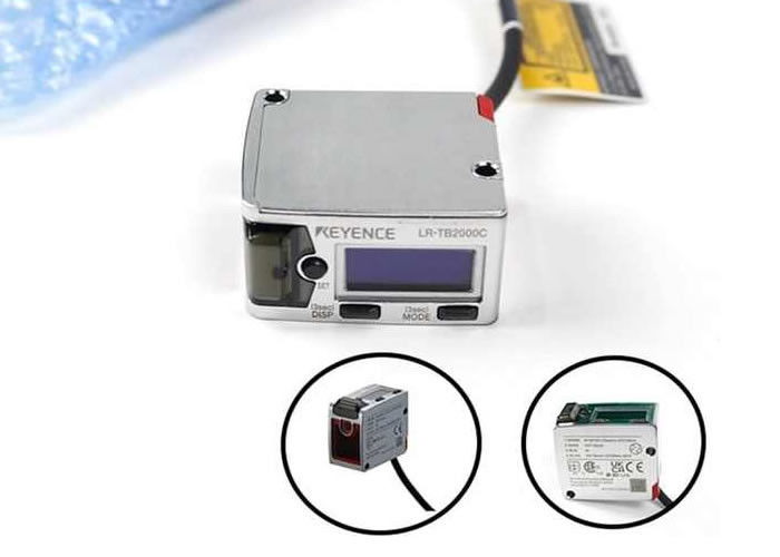 KEYENCE LR-TB2000C جهاز استشعار ليزر مفتاح الكهرباء الضوئية مع واجهة الاتصال Modbus لمعدات قياس المسافة للتشغيل الآلي الصناعي