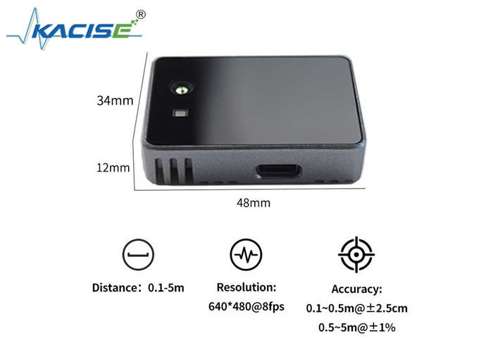 KL3A-05U 3D Solid-State Lidar مع نطاق 0.1-5m H60 ° × V45 ° FOV و USB 2.0 نوع واجهة C لمتاجر التجزئة