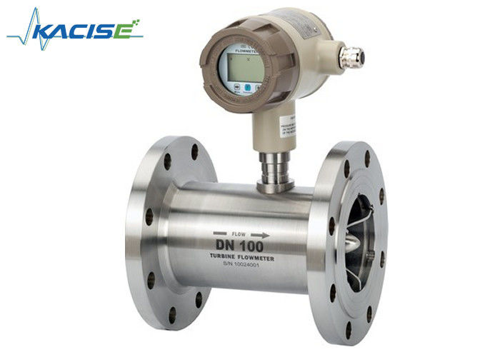 Stainless Steel Liquid Turbine Flow Meter Digital Type High Accuracy