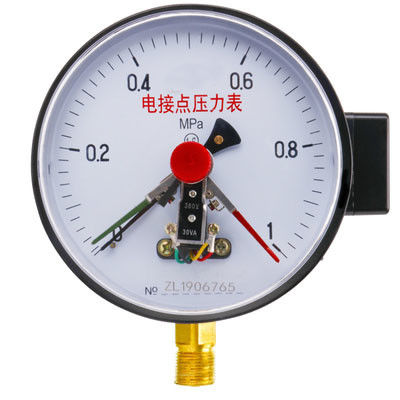 KMC-YXC150 مقياس الضغط الكهربائي المقاوم للصدمات من الفولاذ المقاوم للصدمات مع قطر رقم 145mm ومدى القياس 0-60MPa