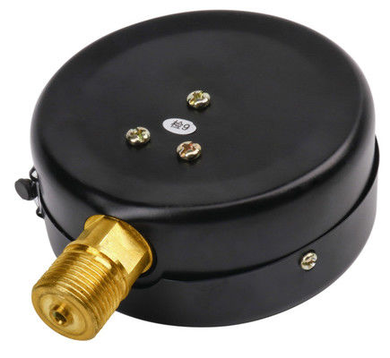مقياس الضغط الصناعي KMC-Y100 - 100mm Dial ، M20 × 1.5 Radial Copper Connection ، قشرة حديدية