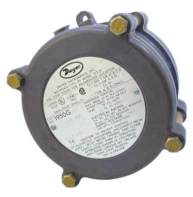 مفتاح ضغط تفاضلي مقاوم للانفجار من Dwyer (موديلات 1950G-0-B-120-NA و 1950G-00-B-240)