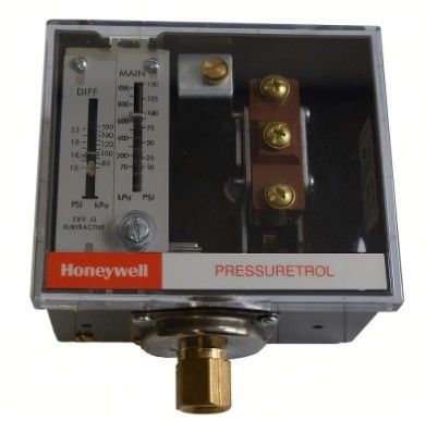 هانيول أوتو ريسيكل Pressuretrol مع 10- 150 psi نطاق الضغط SPDT المفتاح سريع التفاعل والحديدية المقاومة للصدأ الحاجز