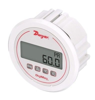 مقياس الضغط التفاضلي الرقمي DigiMag من سلسلة Dwyer DM-1000 مع شاشة LCD ومكافأة درجة الحرارة وقياس متعدد الوظائف