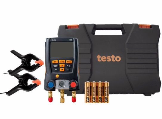كيت التجميد الرقمي Testo 550 مع اتصال Bluetooth 60 ملفًا تعريفًا للتبريد وتصميمًا صلبًا