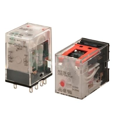 رله OMRON MY2-GS للأغراض العامة مع تشغيل 24VDC ، 662 Ω مقاومة الملفات ، ونموذج الاتصال DPDT