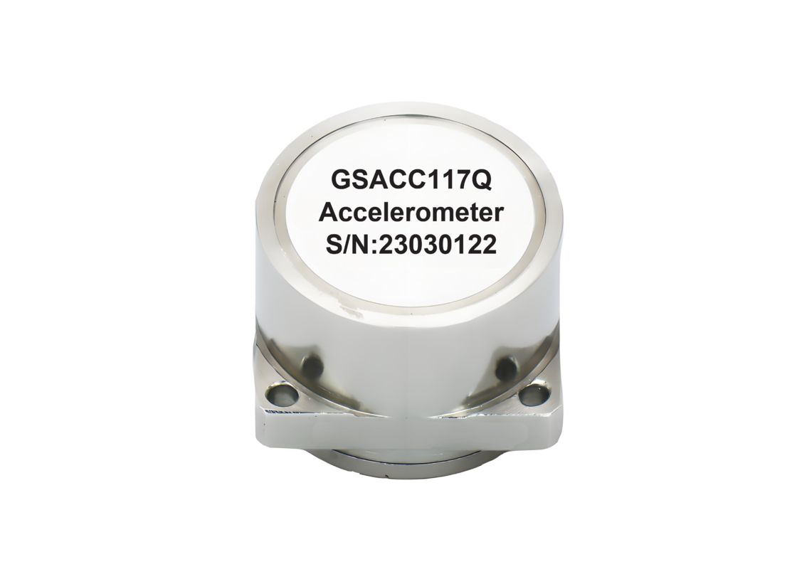مستشعر تسارع مرن من الكوارتز GSACC117Q بمدى ±10g وثبات انحياز ≤60ug وحساسية درجة حرارة الانحياز 100ug/°C