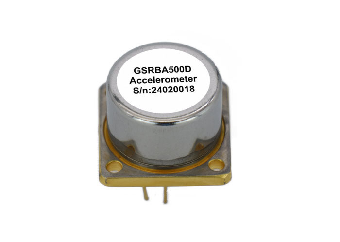 GSRBA500D معدل تسريع مرن من الكوارتز مع نطاق ± 70g ، حجم صغير 22mm × 22mm × 14mm وموثوقية عالية للتطبيقات والطيران