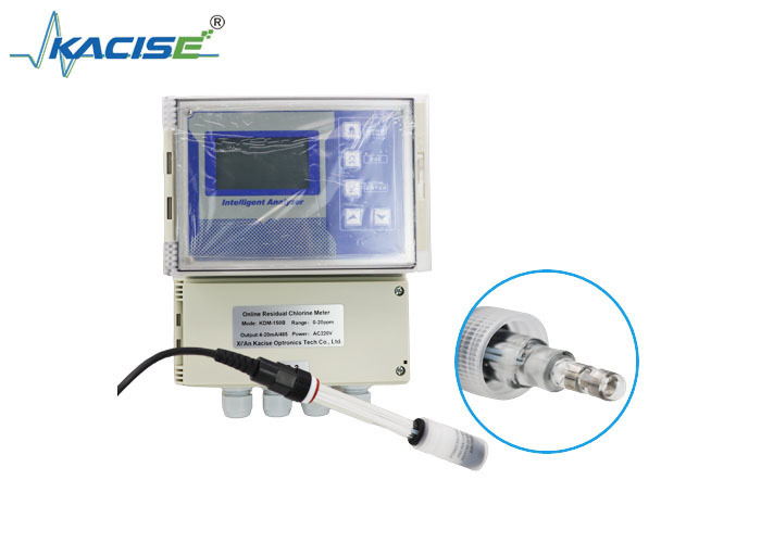 جهاز قياس الكلور المتبقي المثبت على الحائط KSM-150B مزود بمستشعر غير غشائي ومخرج 4-20 مللي أمبير