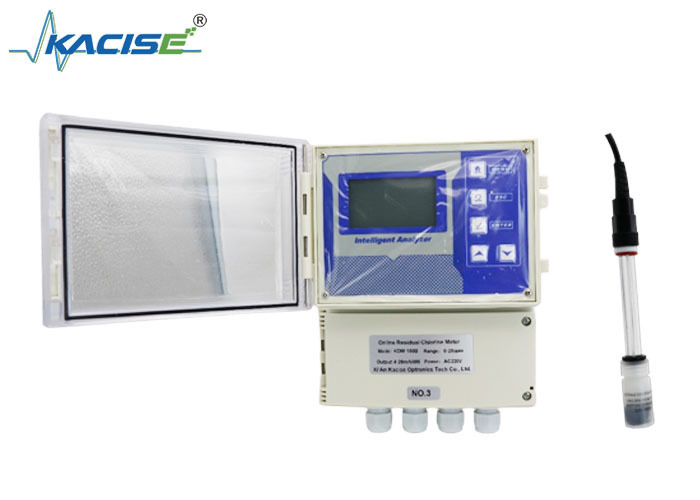جهاز قياس الكلور المتبقي المثبت على الحائط KSM-150B مزود بمستشعر غير غشائي ومخرج 4-20 مللي أمبير