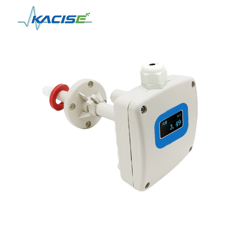 KQS-PWS High-Temperature Resistant Corrosion-Resistant Duct Wind Speed Sensor with Low Starting Wind Speed ≤ 0.1 m/s