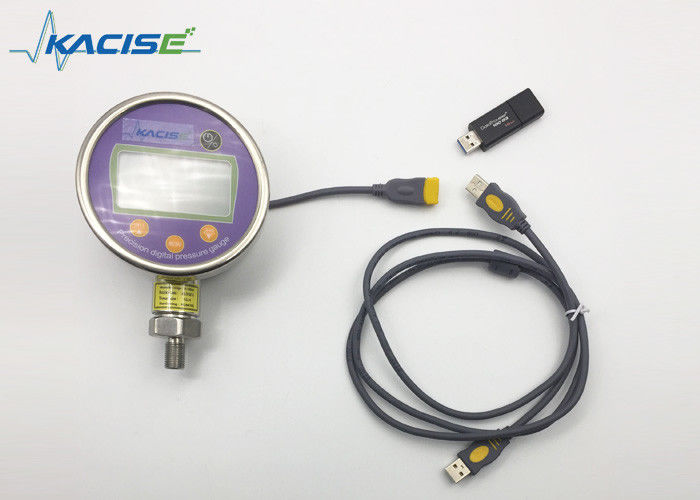 Digital water pressure gauge and data logger for pressure weight 0.6Kg with 4.2V rechargeable lithium battery