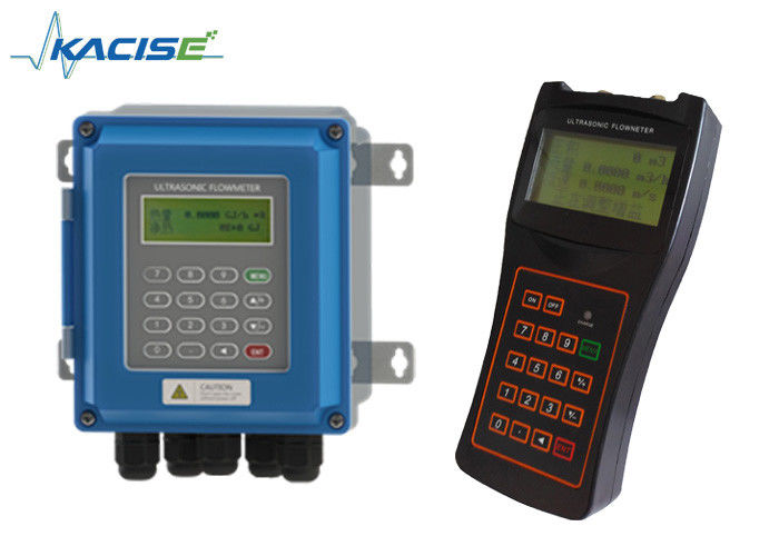 معدل تدفق الموجات فوق الصوتية المحمول بدقة عالية ± 1٪ مع اتصال RS485 Modbus لقياس تدفق المياه الرقمي